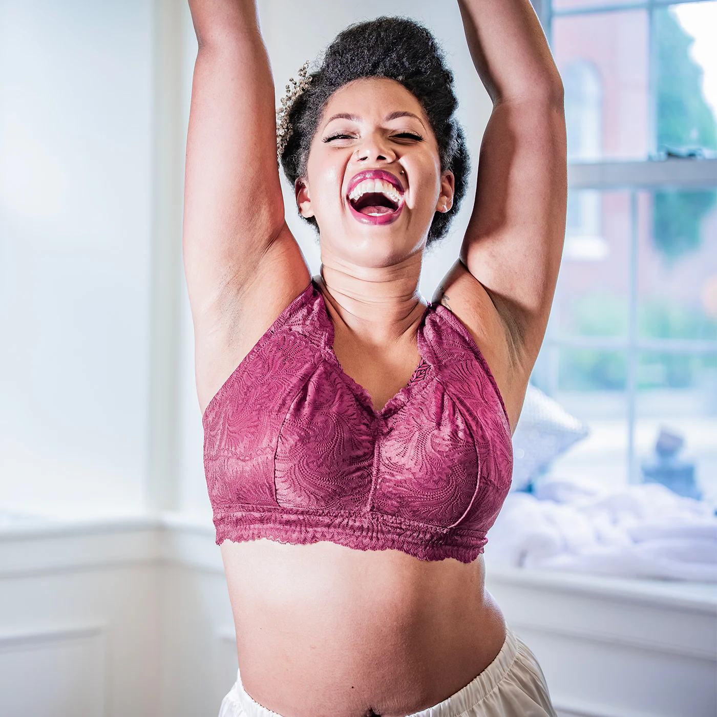 Wireless Lounge Bra in Vixen LIMITED EDITION - Image 4
